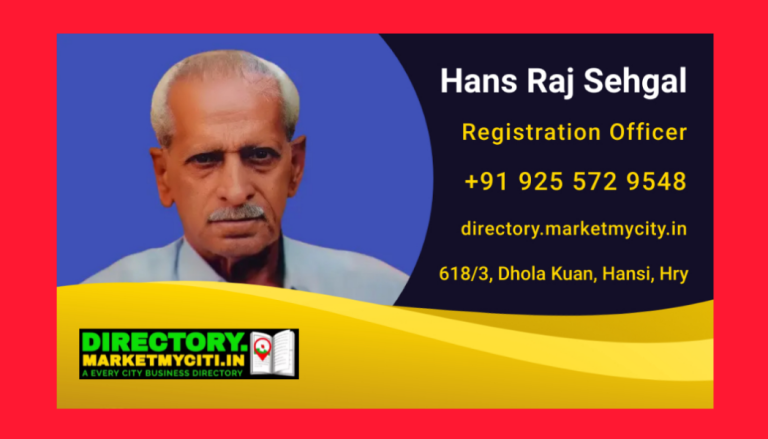 Hans Raj Visiting Card 2 768x439
